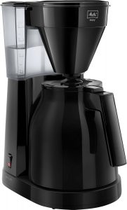Melitta Easy Therm – Filterkaffeemaschine mit Thermkanne, für bis zu 8 Tassen Kaffee, in Schwarz