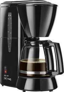 Melitta Filterkaffeemaschine mit Glaskanne für bis zu fünf Tassen Schwarz